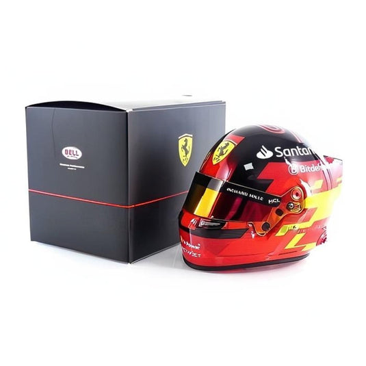 カルロス・サインツ Jr ヘルメット Ferrari F1 2024/ MINI HELMET 1/2 ミニカー