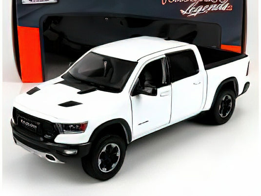 DODGE RAM 1500 DOUBLE CAB PICK-UP 2019 WHITE/Motor Max 1/27ミニカー