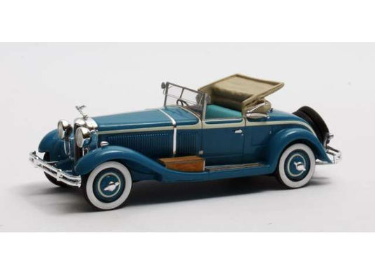 1929 Isotta Fraschini 8A SS Castagna Roadster Open, blue/Matrix 1/43ミニカー