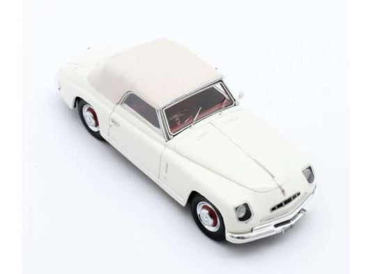 1947 Alfa Romeo 6C 2500 Ghia Convertible Closed, white/Matrix 1/43ミニカー