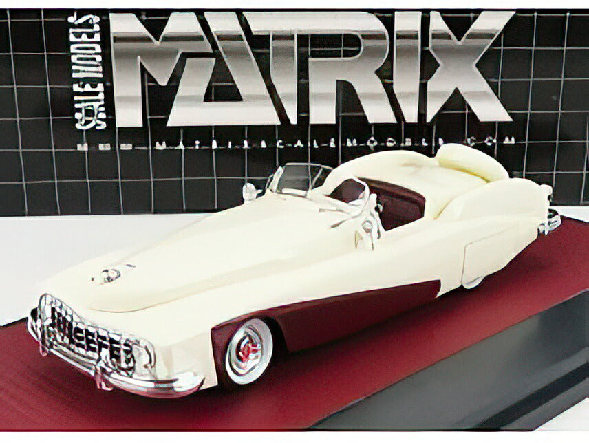 ミニカー　1/43 マーキュリー Templeton Saturn Bob Hope 1948(ホワイト×レッド) [MX51304-022] MERCURY TEMPLETON SATURN BOB HOPE SPECIAL 1948 WHITE RED