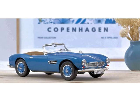 1957 BMW 507 Cabriolet, blue/Norev 1/18ミニカー