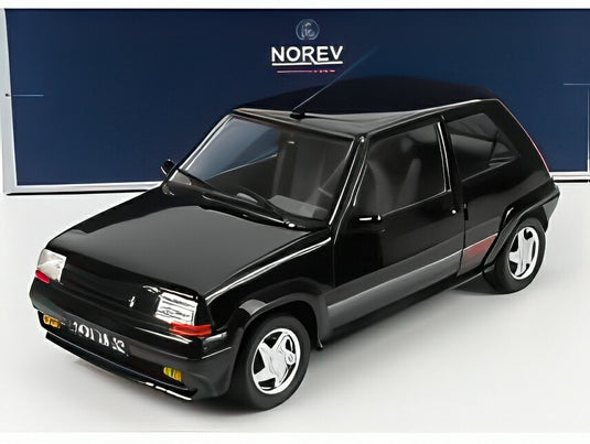 ルノー R5 シュペールサンク GT ターボ 1989 - ブラック/ Norev 1/18 ミニカー