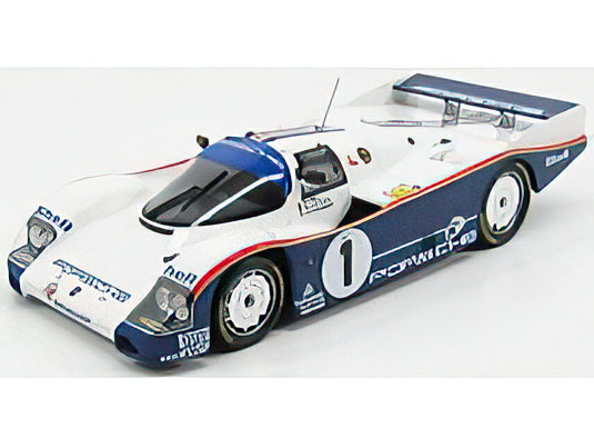 PORSCHE 962C 2.6L TURBO TEAM ROTHMANS PORSCHE N 1 WINNER 24h LE MANS 1986 H.J.STUCK D.BELL A.HOLBERT WHITE BLUE/Norev 1/18ミニカー