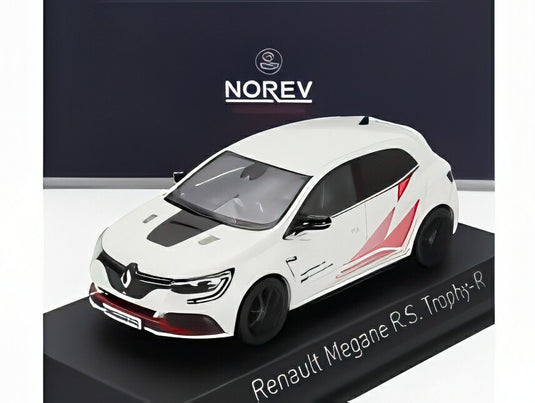 ルノー メガーヌ RS トロフィーR レコード ニュルブルクリンク バージョン 2019 - ホワイト レッド Norev 1/43 ミニカー
