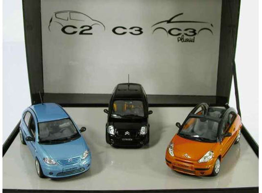 Citroen C2/C3 set of 3 cars/Norev 1/43ミニカー