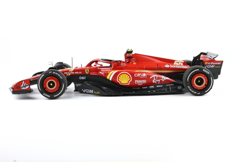 ギャラリービューアに画像をロードする, 【予約】Ferrari SF24 オーストラリアGP 2024 ダイキャスト ポリフォームパッケージ C.サインツ ウィナー/ BBR 1/18 ミニカー