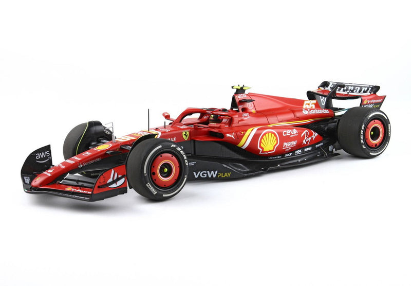 ギャラリービューアに画像をロードする, 【予約】Ferrari SF24 オーストラリアGP 2024 ダイキャスト ポリフォームパッケージ C.サインツ ウィナー/ BBR 1/18 ミニカー