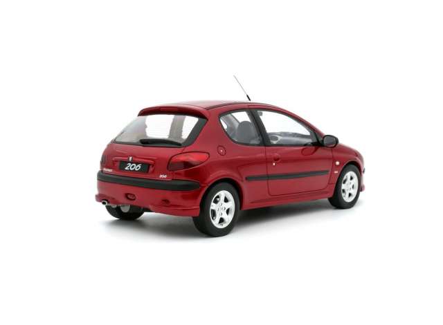 ギャラリービューアに画像をロードする, 1999 Peugeot 206 S16 レジンシリーズ rouge lucifer EKQ/OTTO 1/18ミニカー 2000台限定