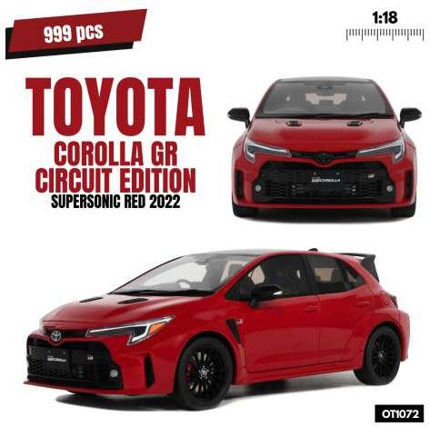 2022 トヨタ カローラ GR Circuit Edition Resin Supersonic red/ OTTO 1/18 ミニカー