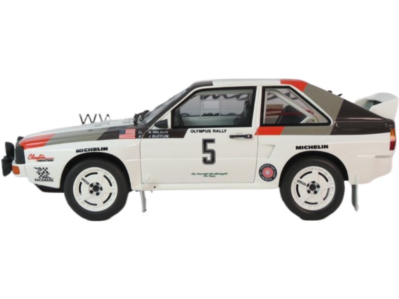 ギャラリービューアに画像をロードする, Audi Sport Quattro No.5 オリンパスラリー Buffum Wilson 1986 限定999個/ OTTO 1/18 ミニカー