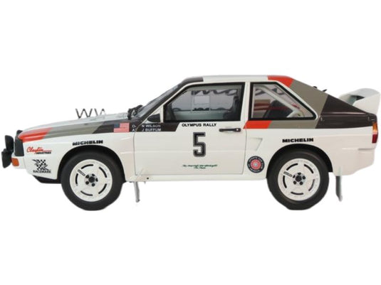 Audi Sport Quattro No.5 オリンパスラリー Buffum Wilson 1986 限定999個/ OTTO 1/18 ミニカー
