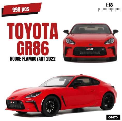 2022 トヨタ GR86 Rouge Flamboyant Resin レッド/ OTTO 1/18 ミニカー