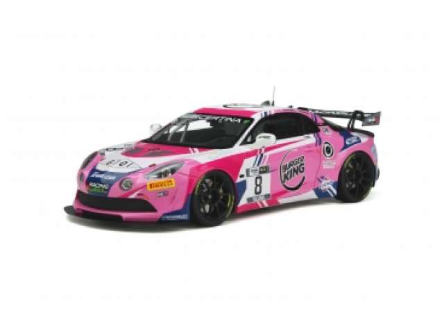 ギャラリービューアに画像をロードする, 2020 Alpine A110 GT4 #8 Team Speed Car レジンシリーズ pink/OTTO 1/18ミニカー 2000台限定