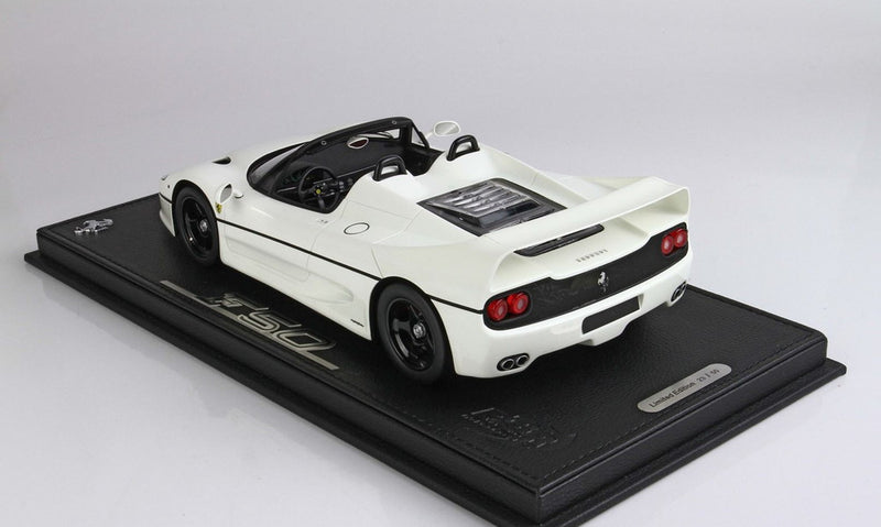 ギャラリービューアに画像をロードする, Ferrari F50 Coupe 1995 Spider VersionBianco Avus Ruote Race/BBR 1/18ミニカー