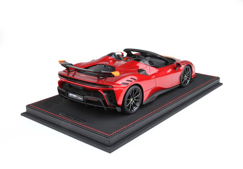 ギャラリービューアに画像をロードする, FERRARI SF90 XX STRADALE SPIDER 2024 ROSSO FUOCO RED MET ORANGE/BBR 1/18ミニカー 50台限定