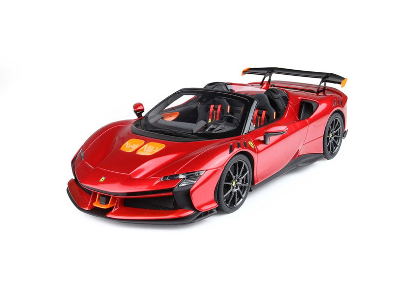 ギャラリービューアに画像をロードする, FERRARI SF90 XX STRADALE SPIDER 2024 ROSSO FUOCO RED MET ORANGE/BBR 1/18ミニカー 50台限定