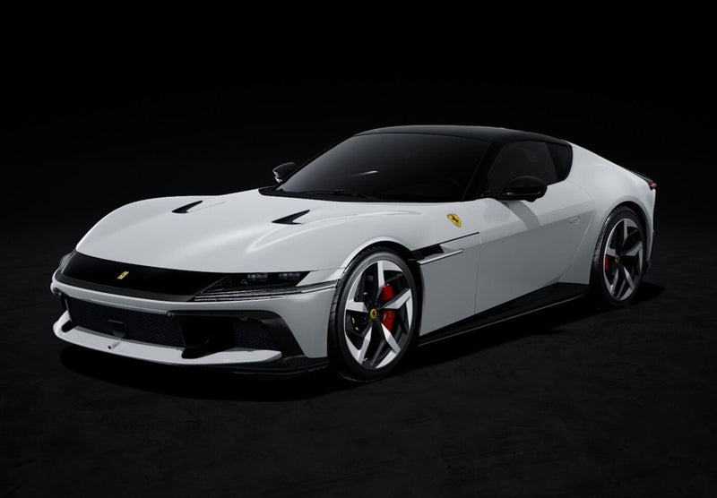 ギャラリービューアに画像をロードする, 【予約】2025年発売予定FERRARI 12 CILINDRI COUPE V12 830cv 2024 BIANCO ARTICO WHITE/BBR 1/18ミニカー 48台限定