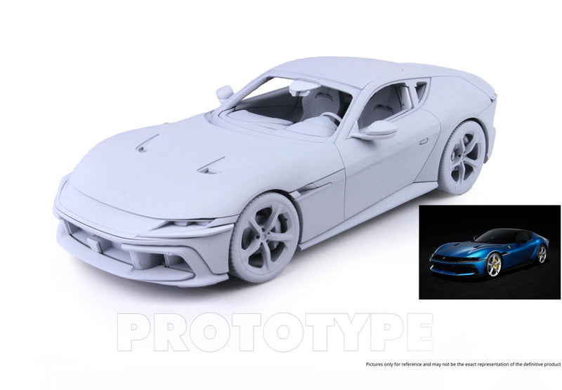 ギャラリービューアに画像をロードする, 【予約】2025年発売予定FERRARI 12 CILINDRI COUPE V12 830cv 2024 BLU CORSA BLUE/BBR 1/18ミニカー 48台限定