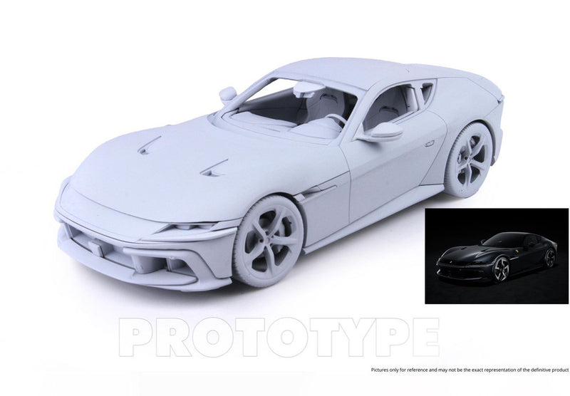ギャラリービューアに画像をロードする, 【予約】2025年発売予定FERRARI 12 CILINDRI COUPE V12 830cv 2024 NERO PUROSANGUE BLACK/BBR 1/18ミニカー