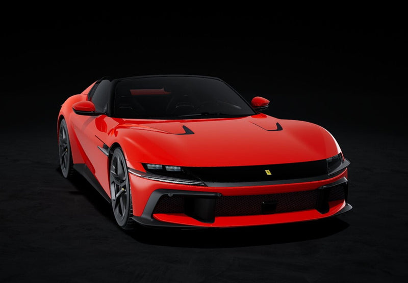 ギャラリービューアに画像をロードする, 【予約】2025年発売予定FERRARI 12 CILINDRI V12 830cv SPIDER OPEN 2024 ROSSO CORSA RED/BBR 1/18ミニカー 200台限定
