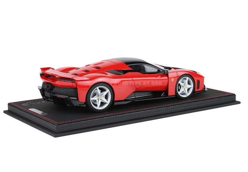 ギャラリービューアに画像をロードする, 【予約】2025年発売予定FERRARI F80 2024 SILVER RIMS ROSSO CORSA RED BLACK/BBR 1/18ミニカー