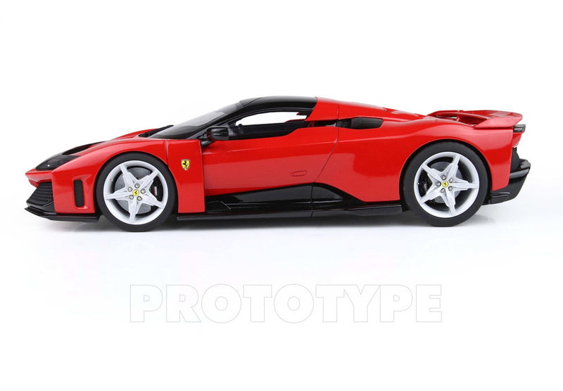 ギャラリービューアに画像をロードする, 【予約】2025年発売予定FERRARI F80 2024 SILVER RIMS ROSSO CORSA RED BLACK/BBR 1/18ミニカー