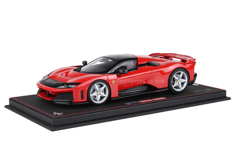 ギャラリービューアに画像をロードする, 【予約】2025年発売予定FERRARI F80 2024 SILVER RIMS ROSSO CORSA RED BLACK/BBR 1/18ミニカー