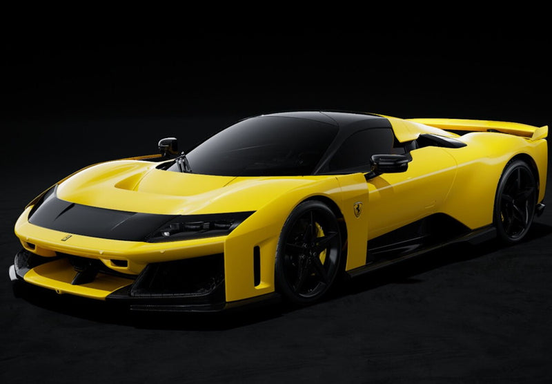 ギャラリービューアに画像をロードする, 【予約】2025年発売予定FERRARI F80 2024 CARBON RIMS GIALLO MODENA YELLOW BLACK/BBR 1/18ミニカー