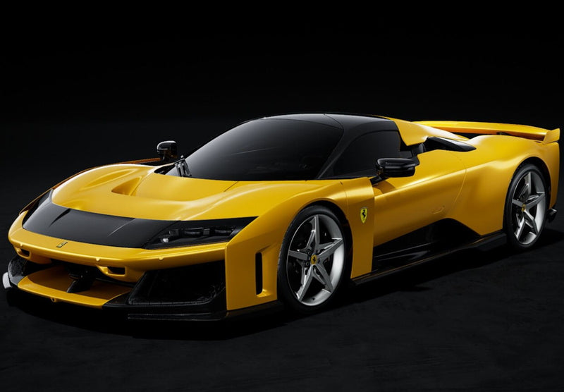 ギャラリービューアに画像をロードする, 【予約】2025年発売予定FERRARI F80 2024 SILVER RIMS GIALLO TRISTRATO YELLOW MET BLACK/BBR 1/18ミニカー