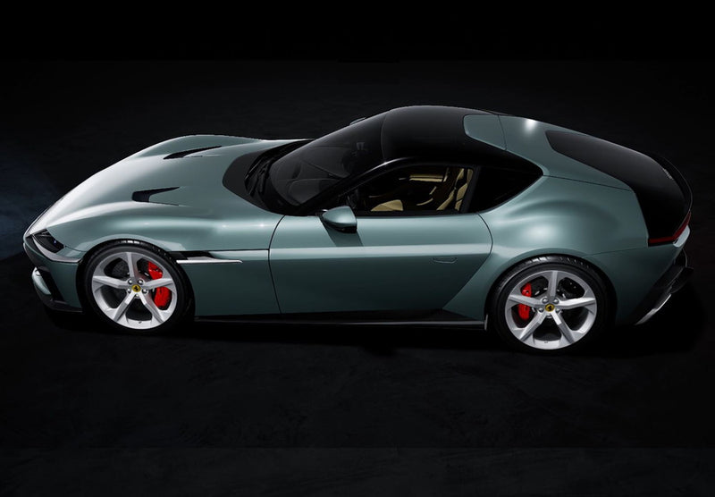 ギャラリービューアに画像をロードする, 【予約】2025年発売予定FERRARI 12 CILINDRI V12 830cv PANORAMIC ROOF 2024 CELESTE TREVI LIGHT BLUE MET/BBR 1/18ミニカー 48台限定
