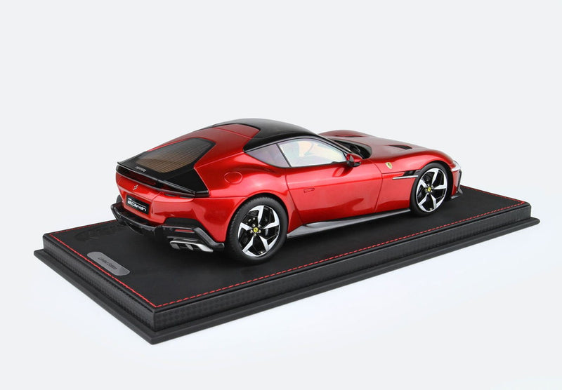 ギャラリービューアに画像をロードする, 【予約】2025年発売予定FERRARI 12 CILINDRI V12 830cv PANORAMIC ROOF 2024 ROSSO FUOCO RED MET BLACK/BBR 1/18ミニカー 72台限定