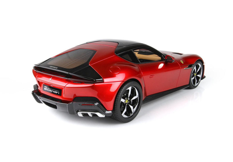 ギャラリービューアに画像をロードする, 【予約】2025年発売予定FERRARI 12 CILINDRI V12 830cv PANORAMIC ROOF 2024 ROSSO FUOCO RED MET BLACK/BBR 1/18ミニカー 72台限定