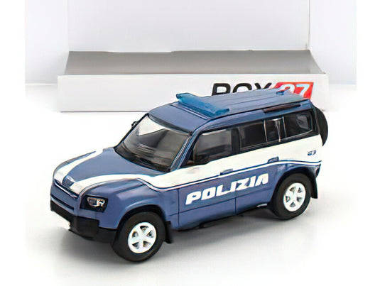 LAND ROVER NEW DEFENDER 110 POLIZIA 2020 LIGHT BLUE WHITE/PREMIUM CLASSIXXS 1/87ミニカー
