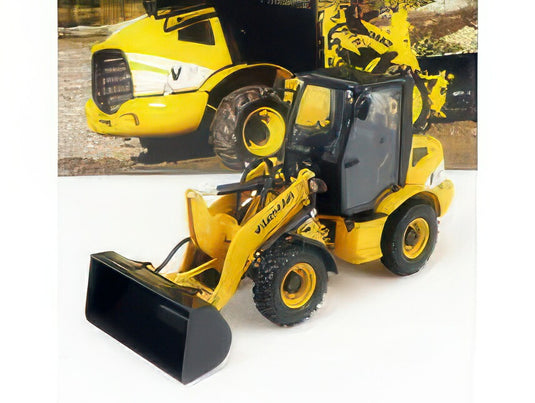 YANMAR V8 RUSPA GOMMATA TRACTOR SCRAPER YELLOW GREY ホイールローダ / ROS 1/32 建設機械模型 工事車両