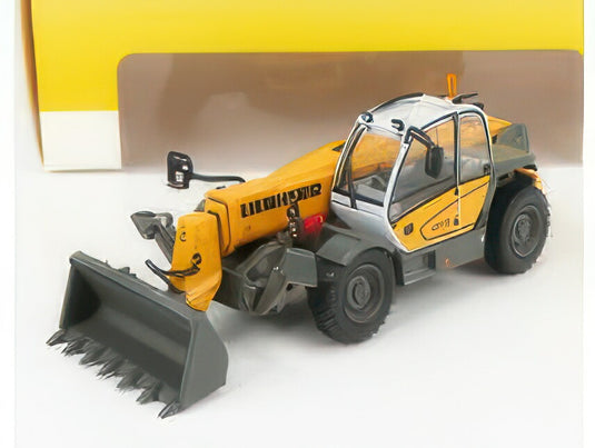 LIEBHERR TELEHANDELR TL435 13 RUSPA GOMMATA TRACTOR SCRAPER YELLOW GREY ホイールローダ / ROS 1/50 建設機械模型 工事車両