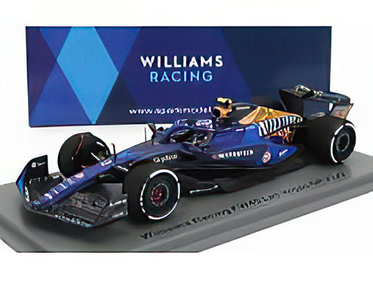 WILLIAMS F1 FW45 TEAM WILLIAMS RACING GULF N 2 LAS VEGAS USA GP 2023 LOGAN SARGEANT BLUE BLACK GOLD/Spark 1/43ミニカー