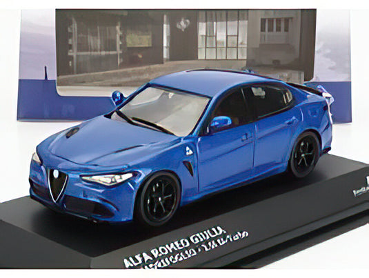 Alfa Romeo Giulia Quadrifoglio 2.9L Bi-Turbo 2019 ミサノブルー/ SOLIDO 1/43 ミニカー