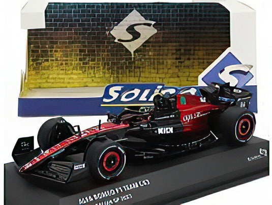 ALFA ROMEO F1 C43 TEAM STAKE N 24 AUSTRALIAN GP 2023 GUANYU ZHOU BLACK RED/SOLIDO 1/43ミニカー