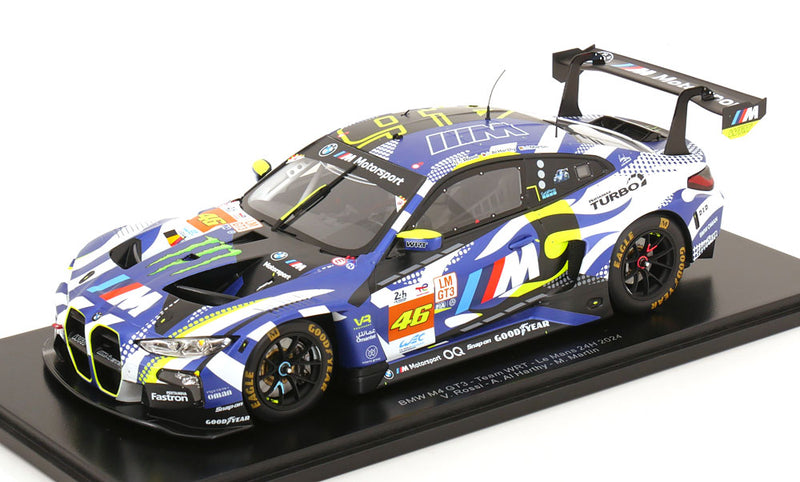ギャラリービューアに画像をロードする, BMW M4 GT3 No.46 ルマン24時間 Rossi Harthy Martin 2024/ Spark 1/18 ミニカー