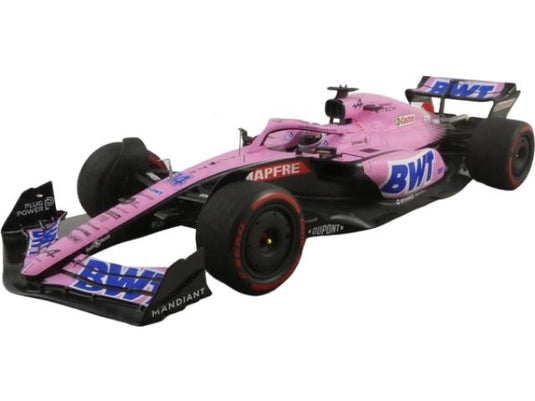 Alpine A522 2022年 F1 バーレーンGP #14 F.アロンソ/ Spark 1/18 ミニカー