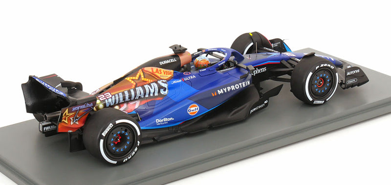 ギャラリービューアに画像をロードする, 【予約】WILLIAMS F1 FW45 GULF No.23 2023 ラスベガスGP A.アルボン ブルー ブラック ゴールド/ Spark 1/18 ミニカー