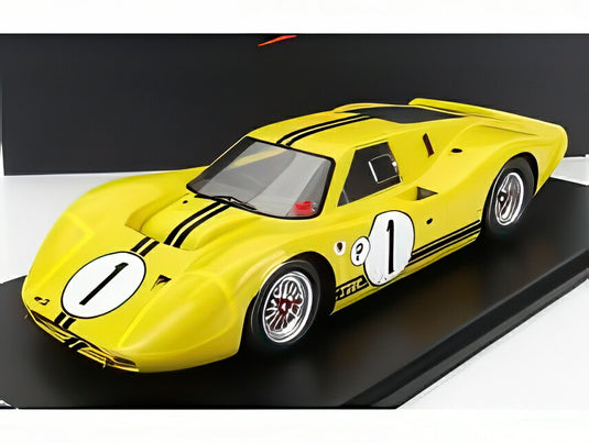 フォード USA - GT40 MKIV 7.0L V8 チーム フォード モーター カンパニー No.1 1967年 セブリング12時間優勝 M.アンドレッティ - B.マクラーレン イエロー ブラック/ Spark 1/18 ミニカー