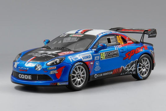 Alpine A110 Rally 46号車 ラリーモンテカルロ 2022 Manu Guigou K?vin Bronner/ Spark 1/43 ミニカー