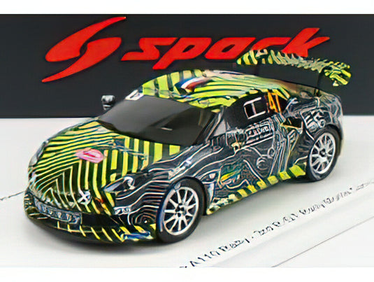 Alpine A110 Rally 47号車 ラリーモンテカルロ 2022 Fran?ois Delecour Jean-Rodolphe Guigonnet/ Spark 1/43 ミニカー
