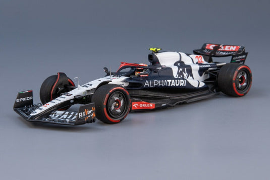 AlphaTauri AT03 22号車 Scuderia AlphaTauri バーレーンGP 2023 角田裕毅/ Spark 1/43 ミニカー