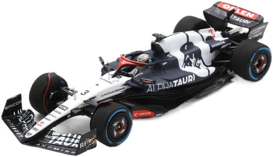 AlphaTauri AT04 3号車 F1 ベルギーGP 2023 スプリント10位 Daniel Ricciardo ウェットタイヤ/ Spark 1/43 ミニカー