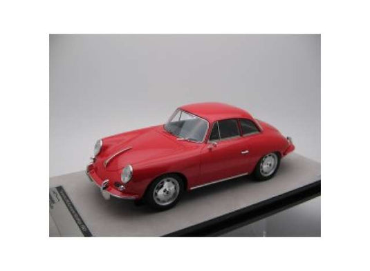 1961 Porsche 356 Karmann Hardtop, red/Tecnomodel 1/18ミニカー