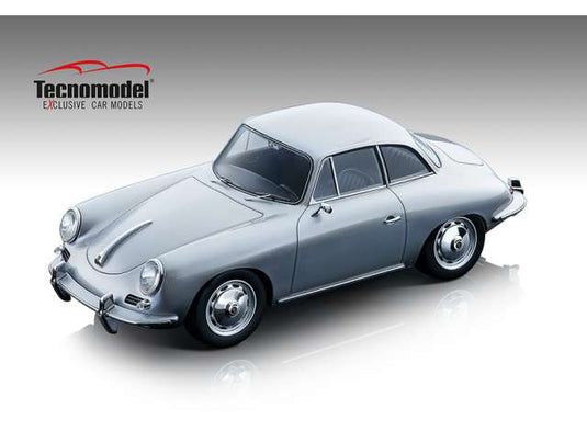 1961 Porsche 356 Karmann Hardtop, silver/Tecnomodel 1/18ミニカー