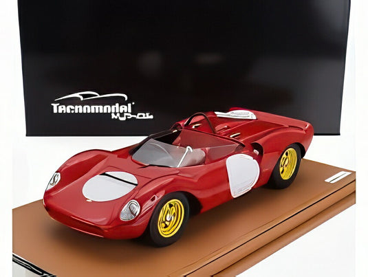 フェラーリ 206SP ディーノ スパイダー チーム SEFAC プレスバージョン 1965 レッド/ Tecno 1/18 35台限定ミニカー